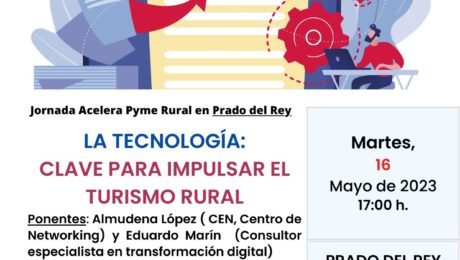 INVITACIÓN TECNOLOGÍA TURISMO RURAL. CIT Sierra de Cádiz. 16.05.20233